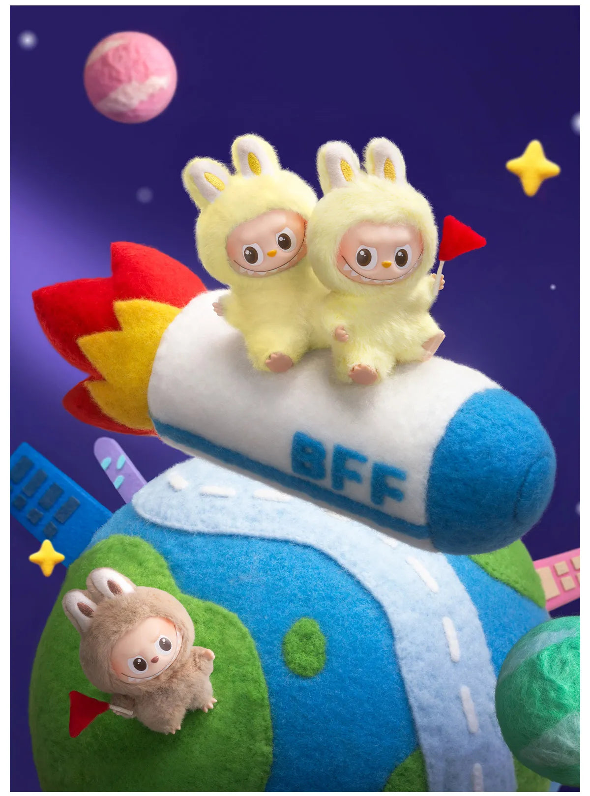 THE MONSTERS Heart Code Series Vinyl Plush Pendant Blind Box N-Z