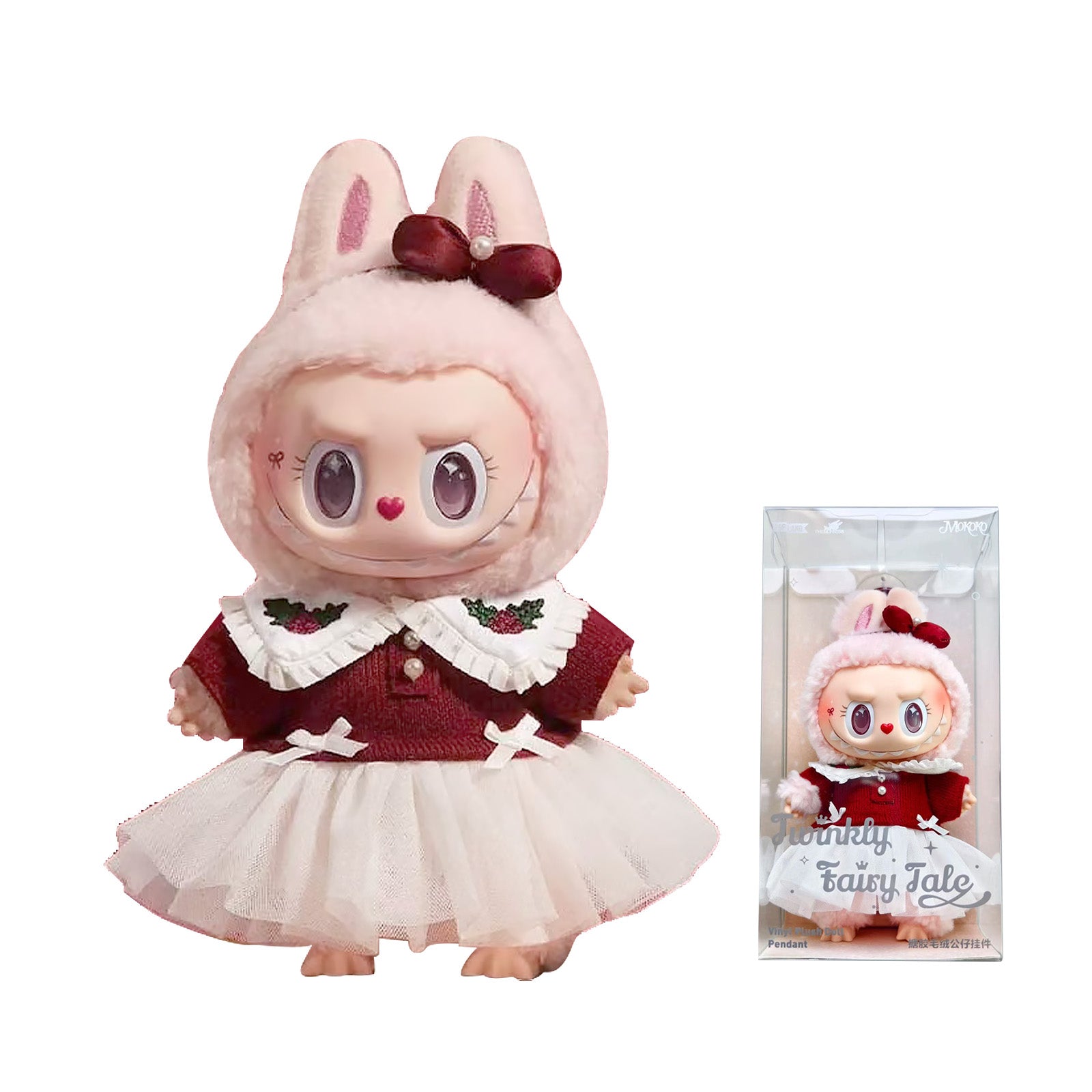 POPMART Mokoko Christmas Limited Edition Sparkling Fairy Tale Series Labubu Vinyl Plush Doll Pendant