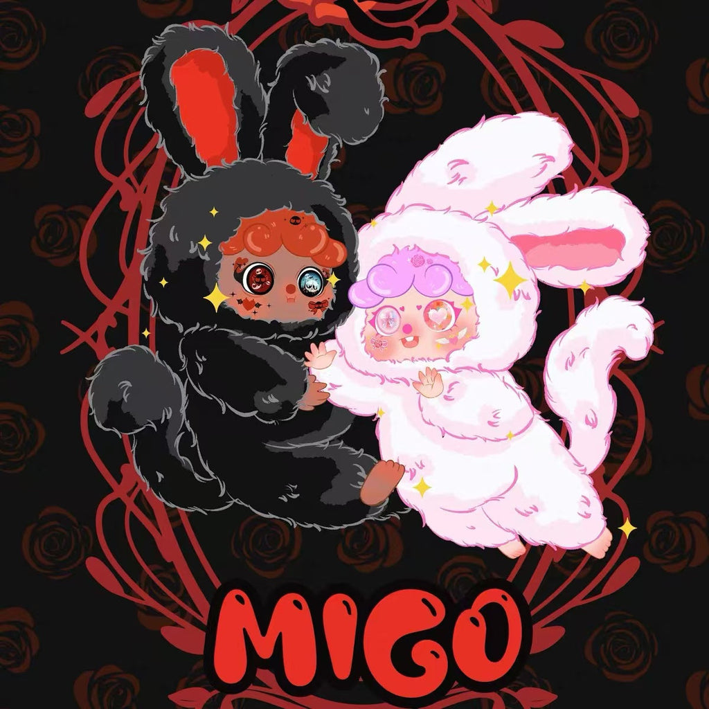 [MIGO Twin Life Limited Edition] 400% Plush Hanging Card Black Night White Day Series Blind Box