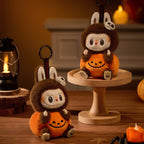 Labubu Happy Halloween Party Series-Sitting Pumpkin Vinyl Plush Pendant