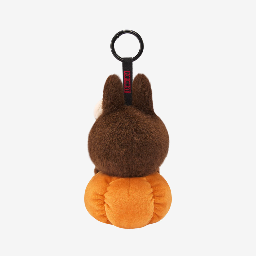 Labubu Happy Halloween Party Series-Sitting Pumpkin Vinyl Plush Pendant
