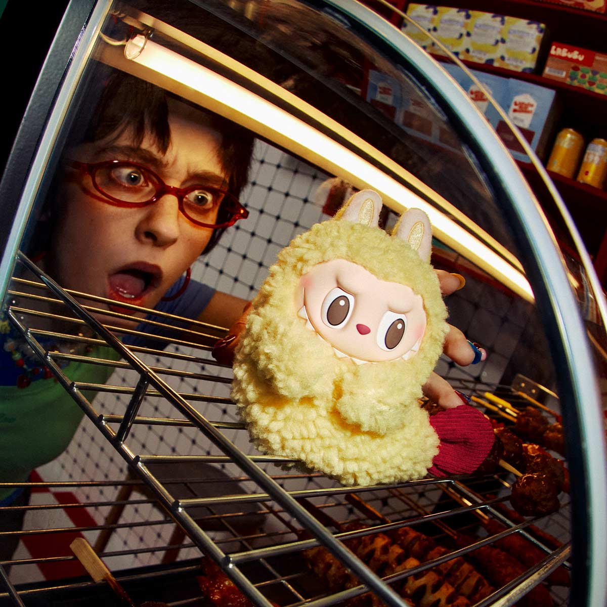 ULTRA RARE Labubu Tempura Shrimp Wackymart Earphone Case AUTHENTIC