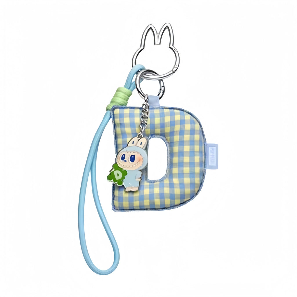 POPMART LABUBU Labubu heart code letter pendant blind box key chain bag hanging A-M