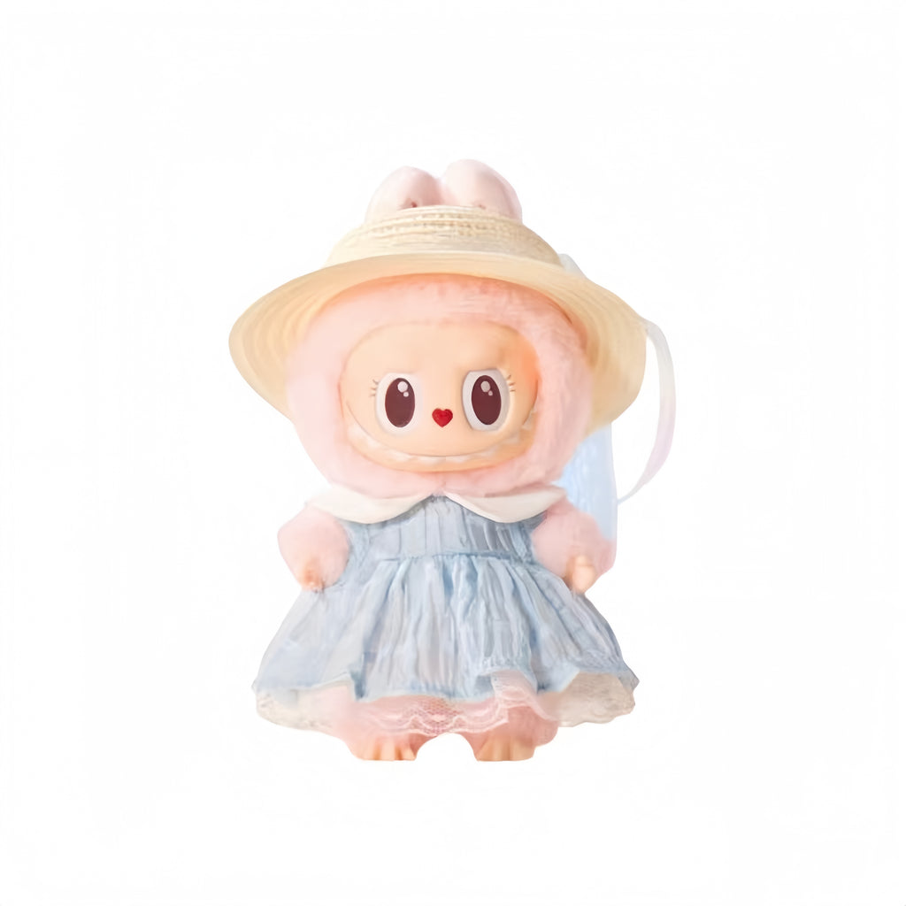 Pop Mart MOKOKO Summer Party Series Labubu The Blue Diamond Vinyl Doll Keychain