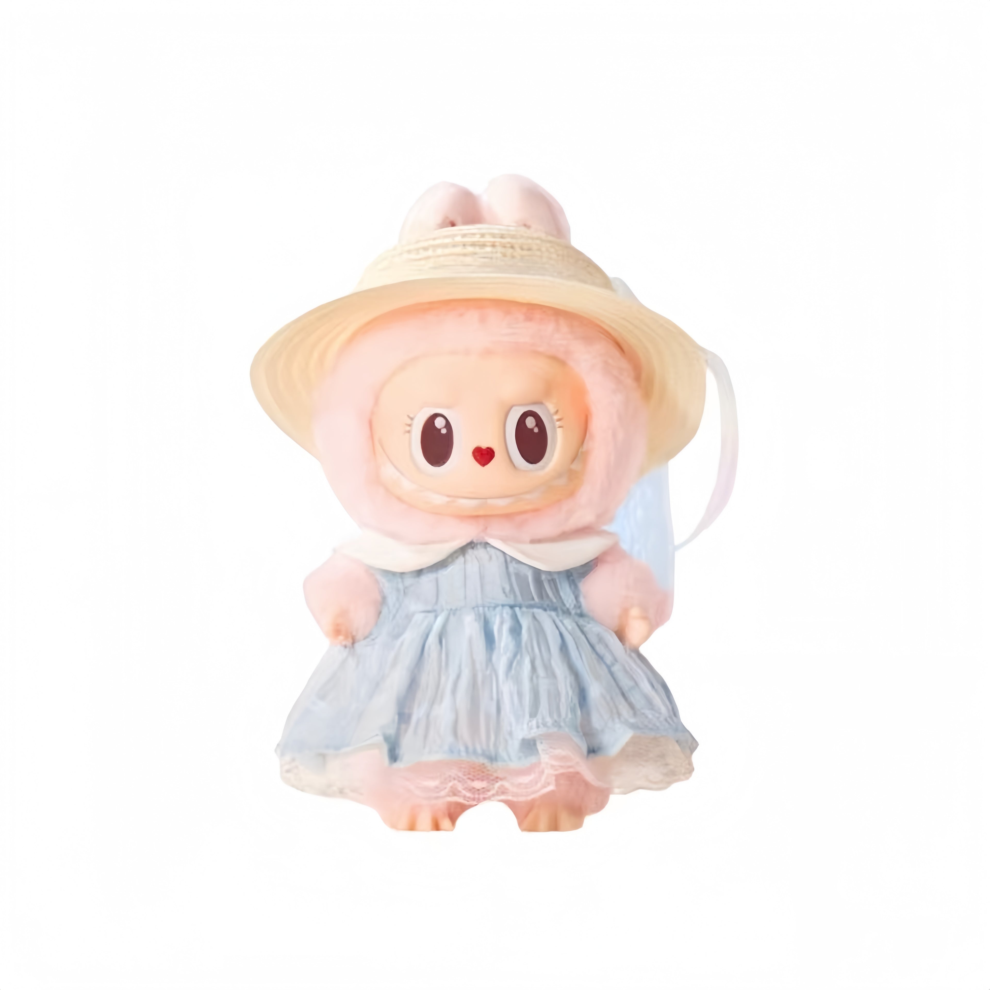 Pop Mart MOKOKO Summer Party Series Labubu The Blue Diamond Vinyl Doll Keychain