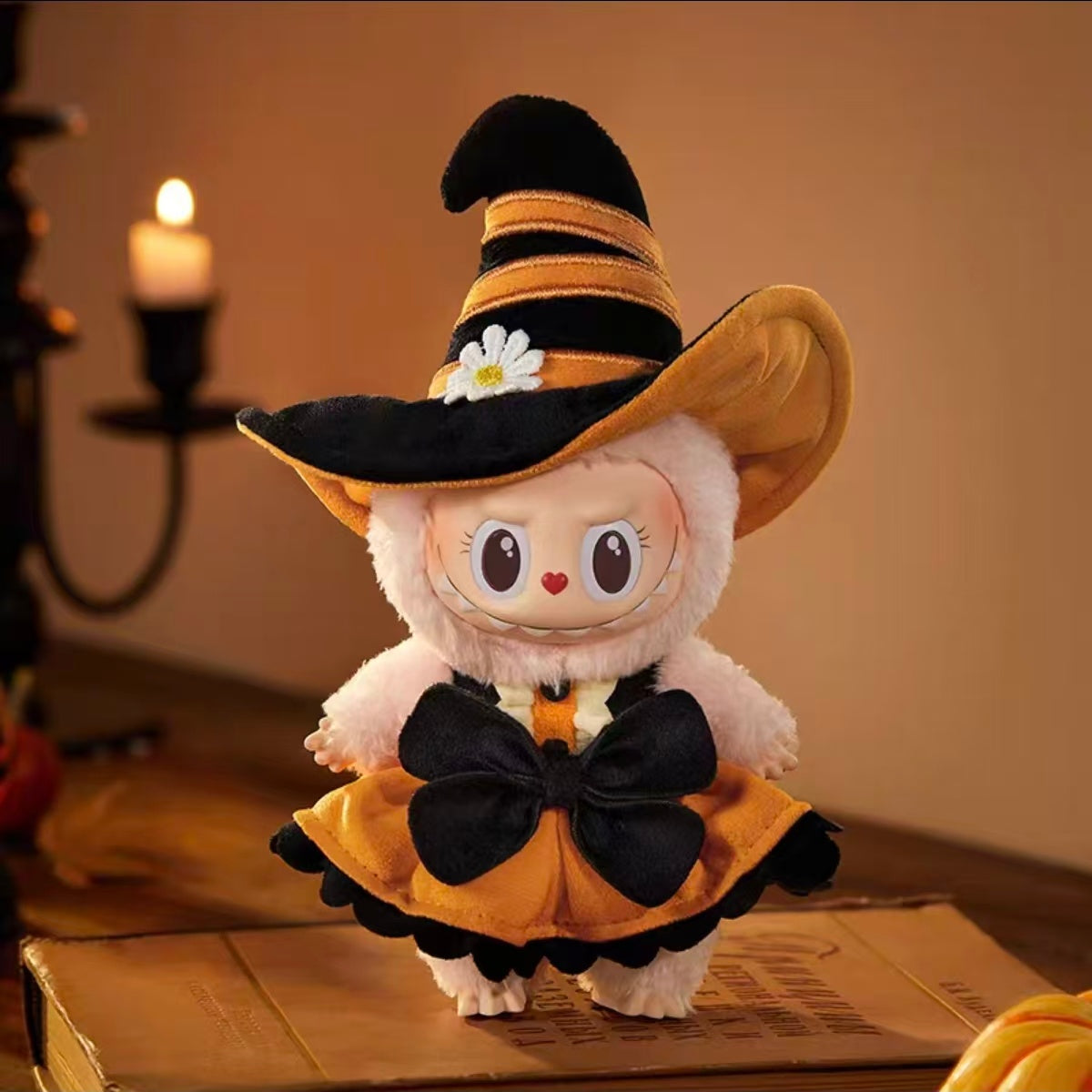 Pop Mart Labubu Magic of Pumpkin Mokoko Vinyl Plush Pendant (Pop Land Exclusive)