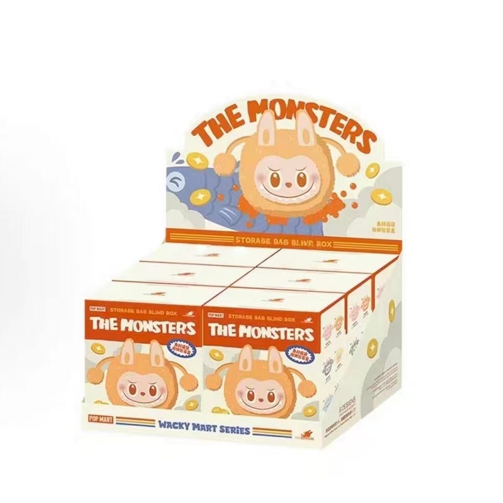 POPMART Strange Taste Convenience Store Flash Store Limited LABUBU Fish Roe Blessing Bag Storage Bag Blind Box
