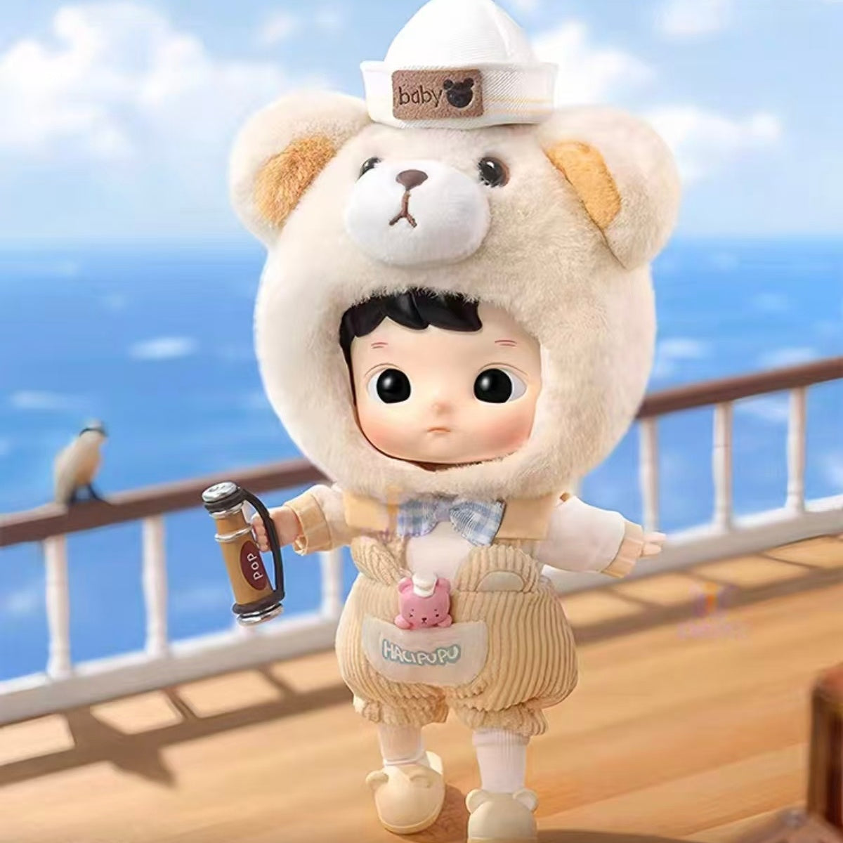 HACIPUPU Captain Bear Action Figure