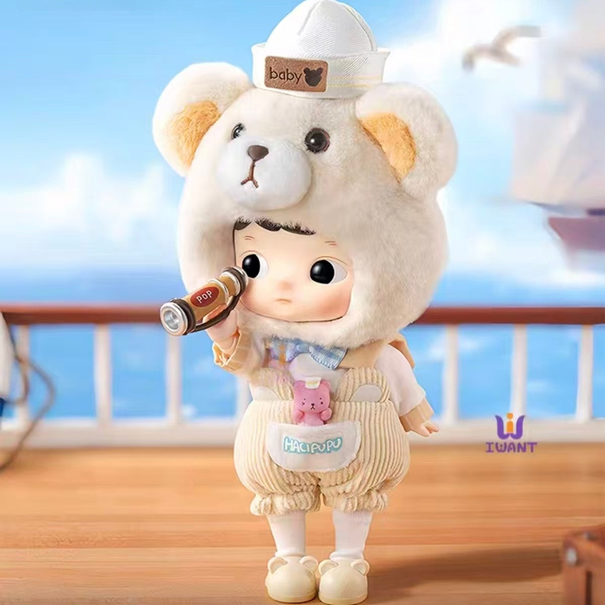 HACIPUPU Captain Bear Action Figure