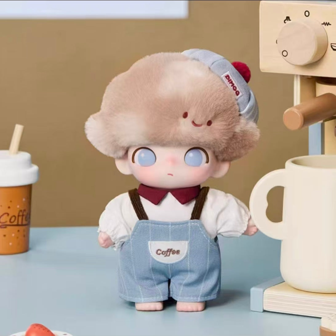 AUTHENTIC Pop Mart - Dimoo Crush on Coffee Vinyl Plush Blister Pack Pendant