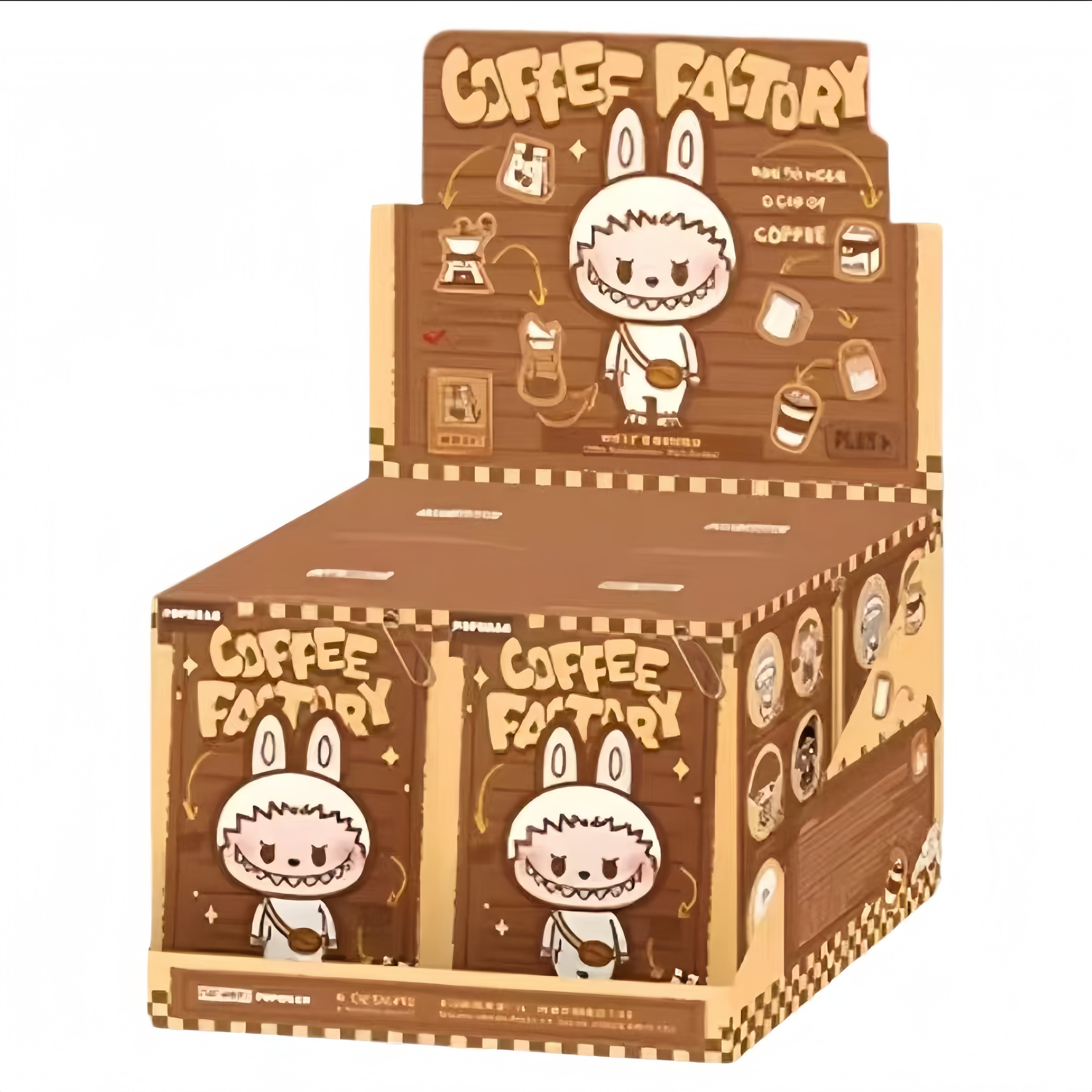 Pop mart Bubble Coffee Factory Series Plush Pendant Blind Box Set Seal