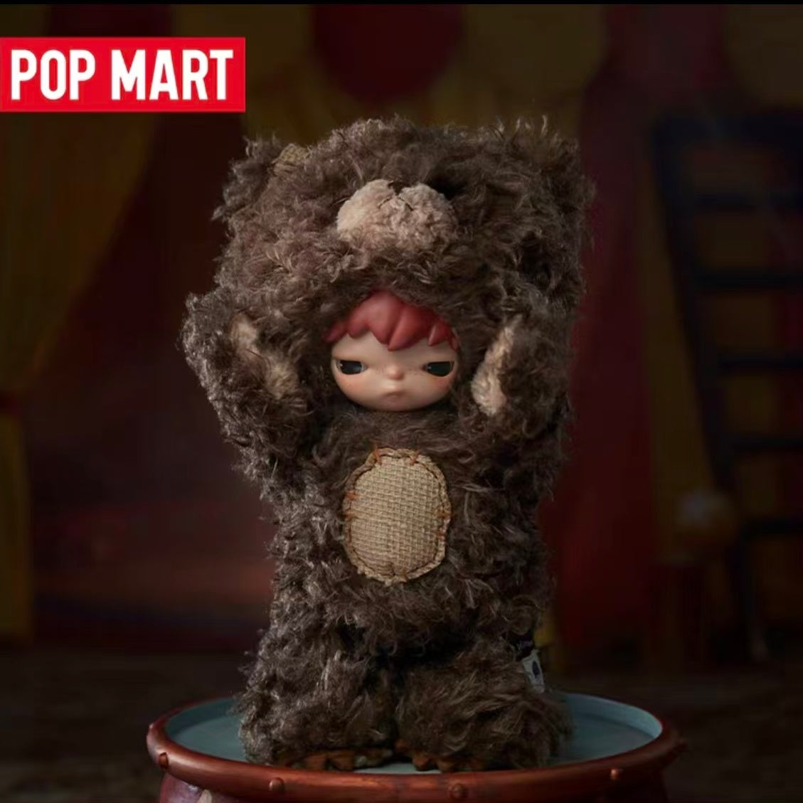 POPMART Hirono Little Wild Bear Stuffed Plush Doll Fashion Toy Figure Doll Gift