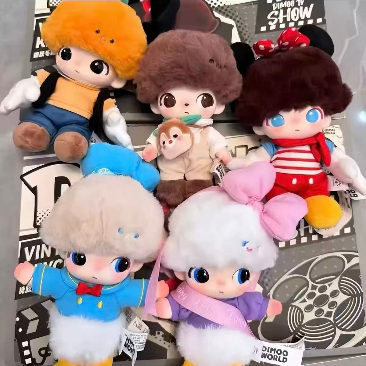 DIMOO WORLD × DISNEY Series-Vinyl Plush Keychain Blind Box