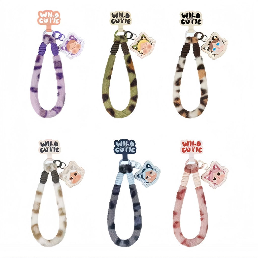 Cartoon cry baby girl messenger bag plush mobile phone chain high quality doll