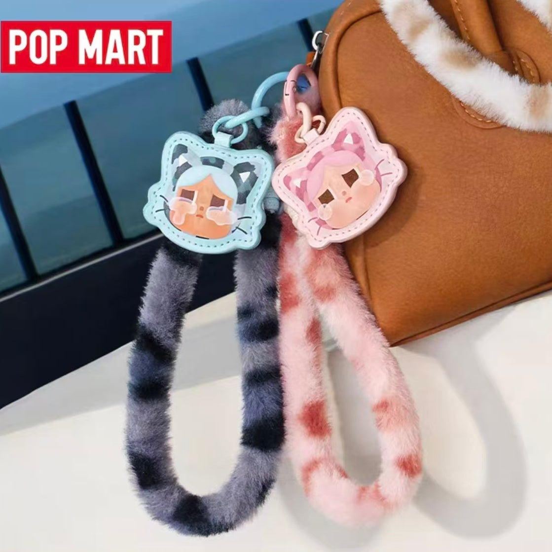 Cartoon cry baby girl messenger bag plush mobile phone chain high quality doll