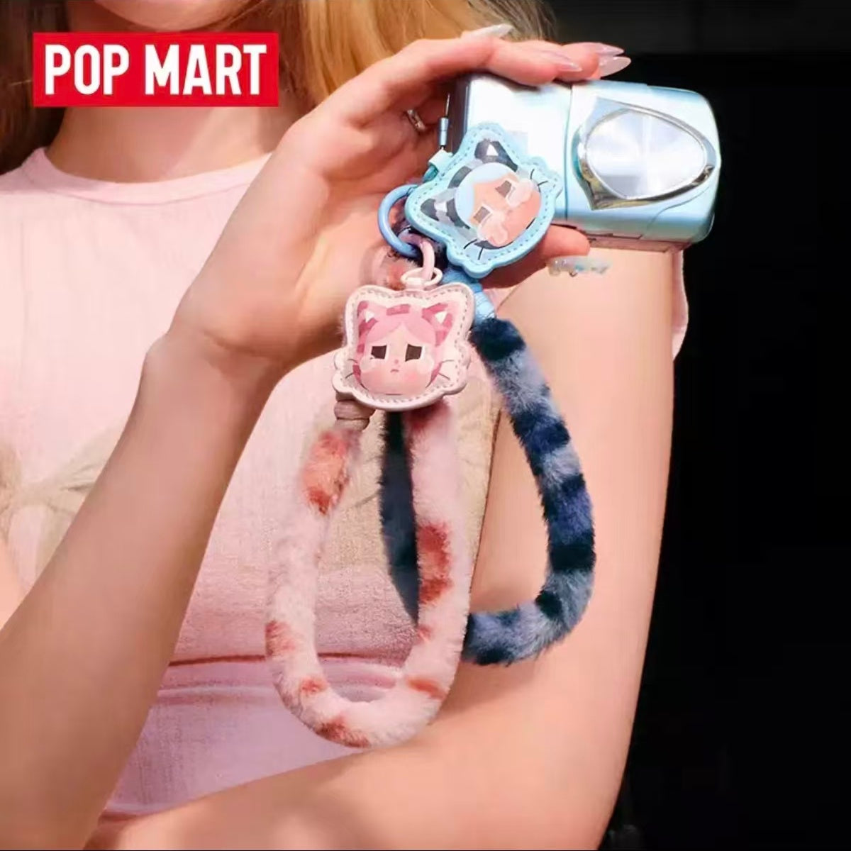 Cartoon cry baby girl messenger bag plush mobile phone chain high quality doll