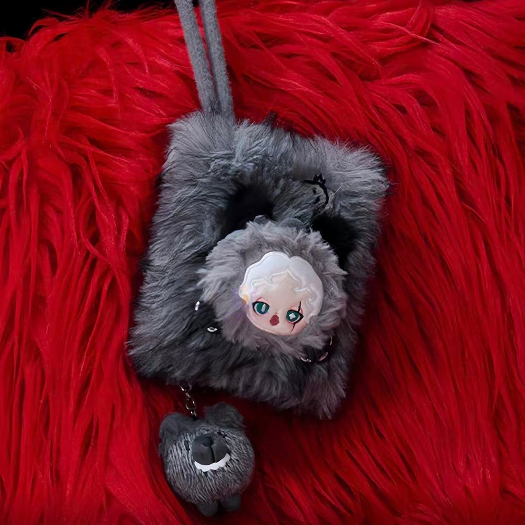 Pop Mart SP Plush Mini Bag Blind Box SKULLPANDA Sleepless Theater Small Bag Earphone Bag Key Bag