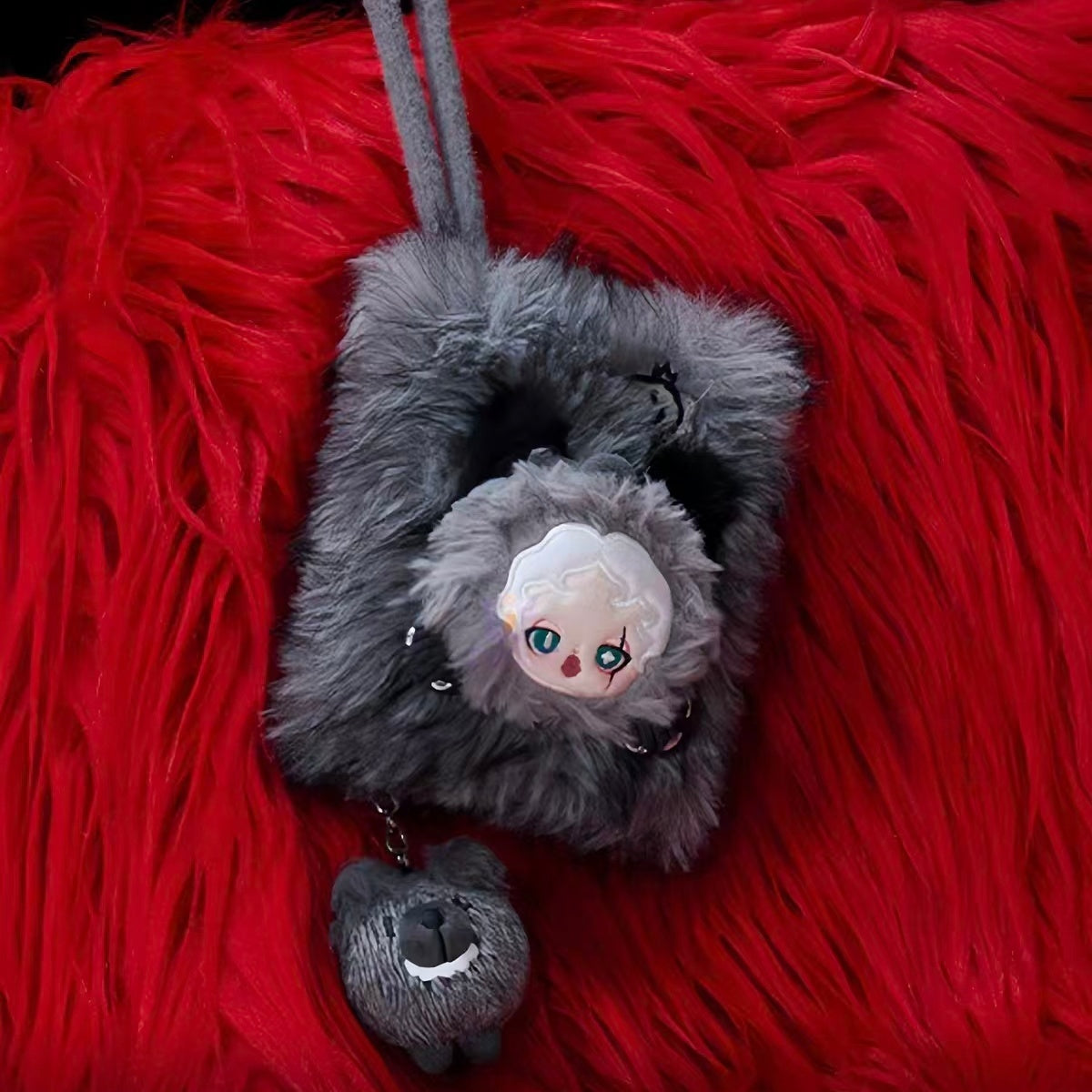 Pop Mart SP Plush Mini Bag Blind Box SKULLPANDA Sleepless Theater Small Bag Earphone Bag Key Bag