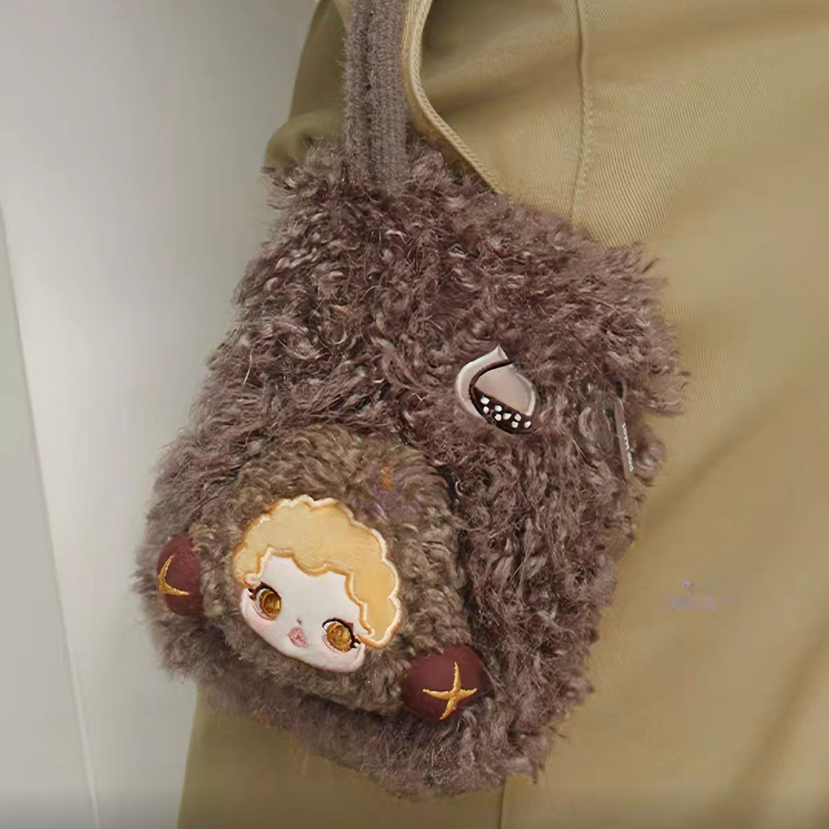 Pop Mart SP Plush Mini Bag Blind Box SKULLPANDA Sleepless Theater Small Bag Earphone Bag Key Bag