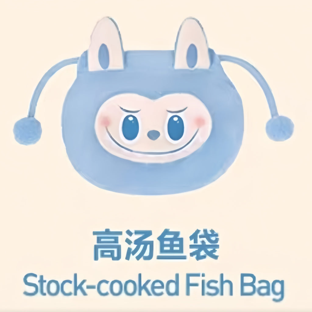 POPMART Strange Taste Convenience Store Flash Store Limited LABUBU Fish Roe Blessing Bag Storage Bag Blind Box