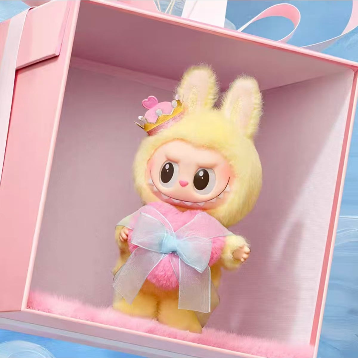 Authentic Monsters Let's Checkmate Queen Labubu Plush Hanging Card Pendant