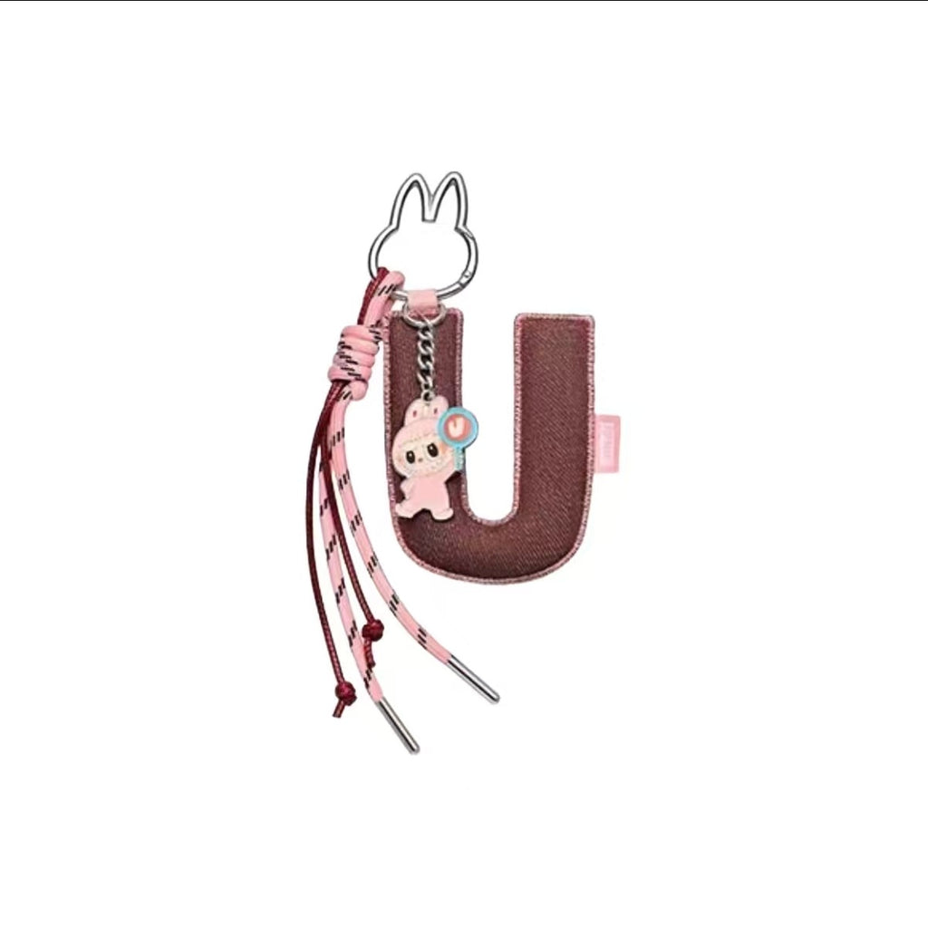 POPMART LABUBU Labubu heart code letter pendant blind box key chain bag hanging N-Z
