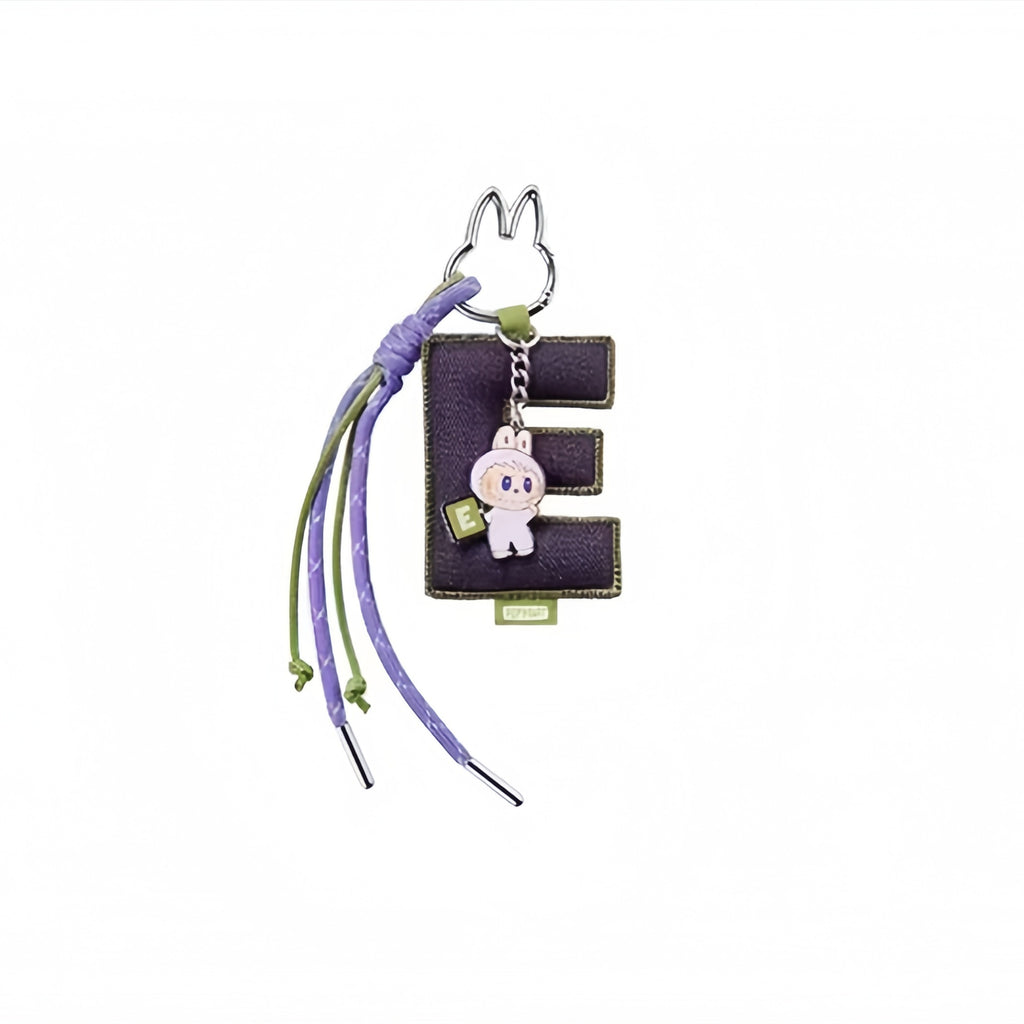 POPMART LABUBU Labubu heart code letter pendant blind box key chain bag hanging A-M