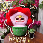 Baby three a pot of small flowers plush series blind box trendy toy doll ornaments gift