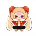 Baby three celebrates the new year plush trendy blind box toy