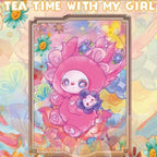 Liila girlfriend afternoon tea 600% V2 large plush blind box trendy toy figurine cute doll