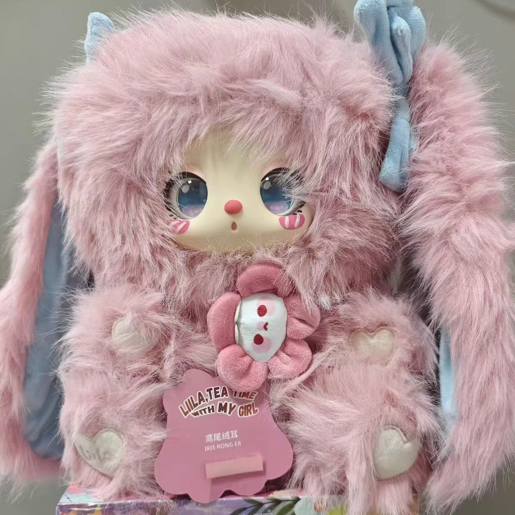Liila girlfriend afternoon tea 600% V2 large plush blind box trendy toy figurine cute doll