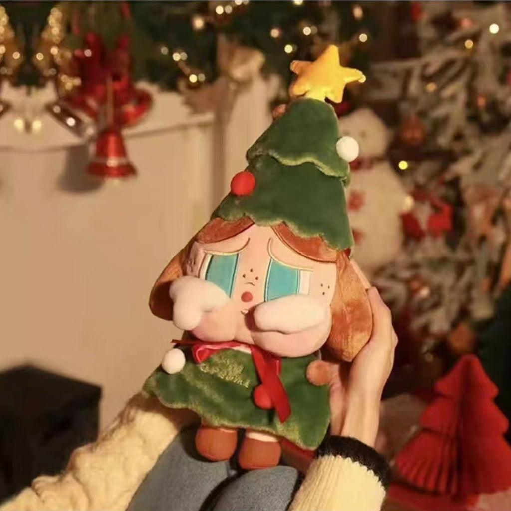 POPMART Crybaby Roller Skating Plush Toy A Lonely Christmas Plush Gift