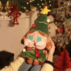 POPMART Crybaby Roller Skating Plush Toy A Lonely Christmas Plush Gift