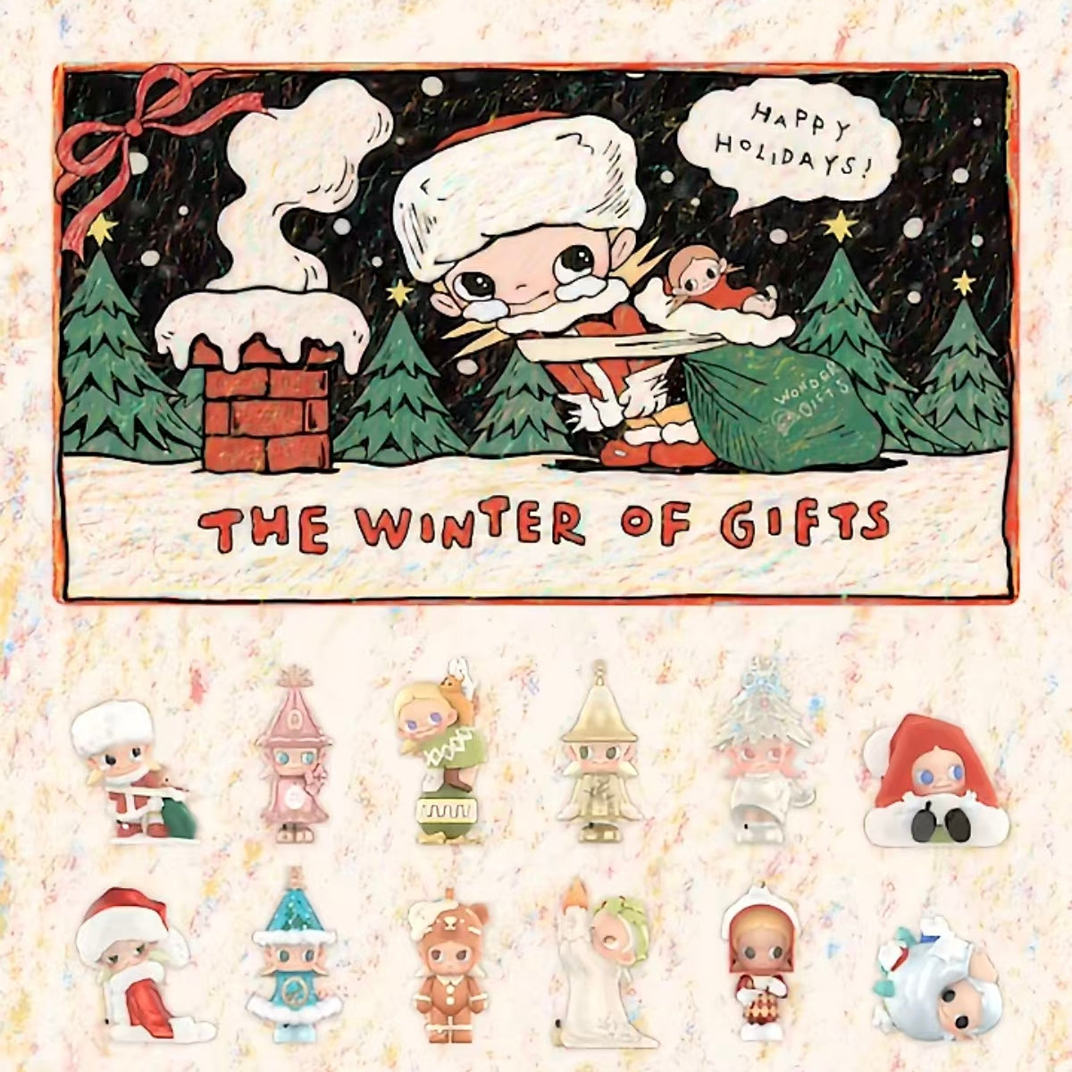 POPMART Zsiga Winter Series Collectible Figurines Christmas Gifts Blind Box Toys