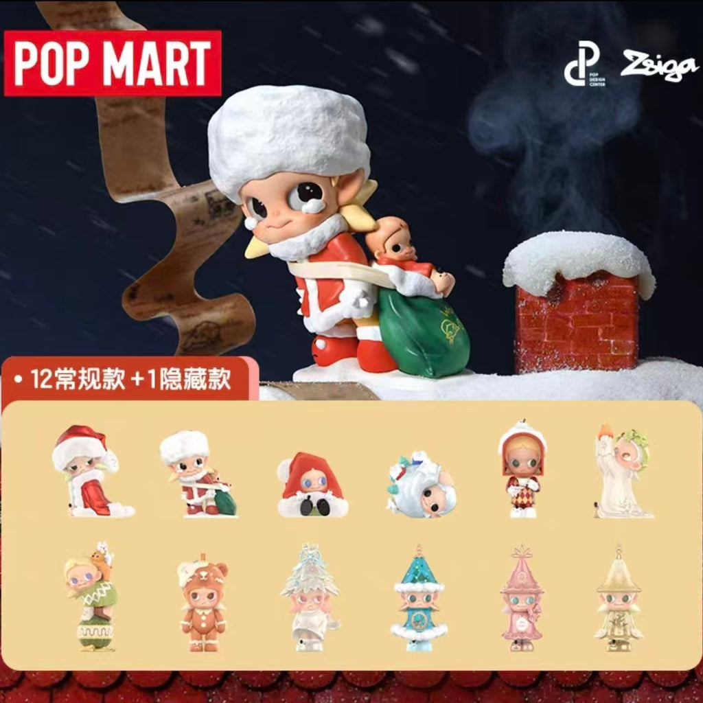 POPMART Zsiga Winter Series Collectible Figurines Christmas Gifts Blind Box Toys
