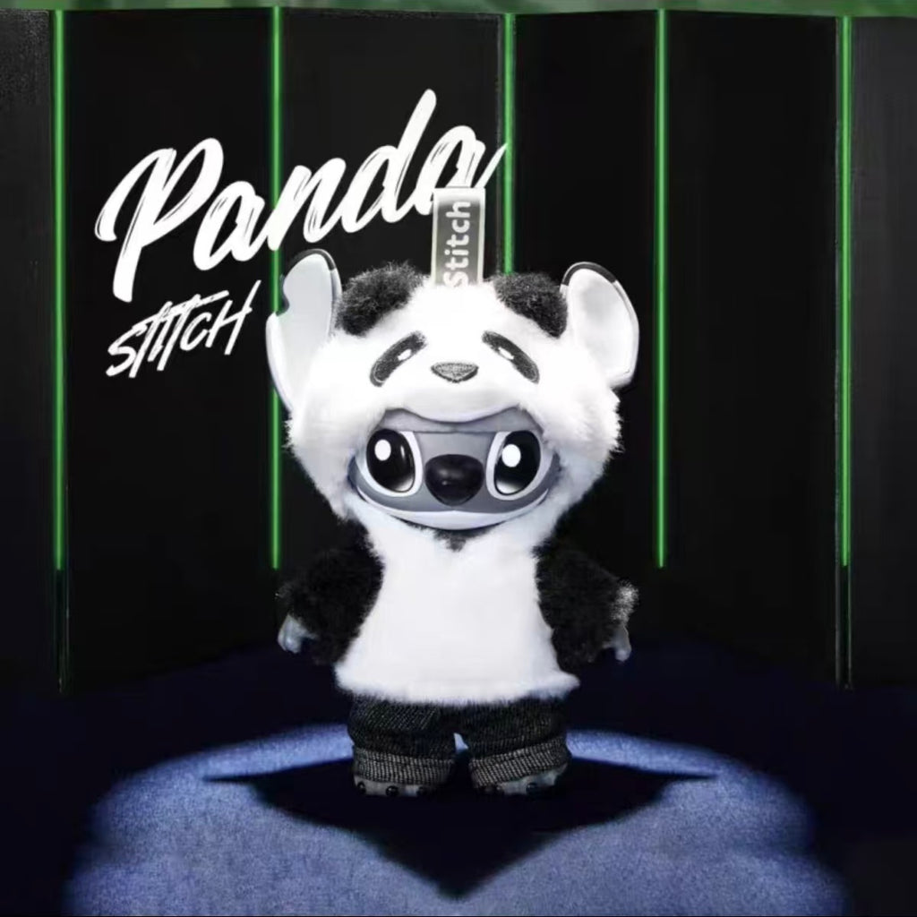 MINISO Disney Stitch Limited Edition GenZ Street Series Panda Vinyl Doll