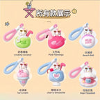 MINISO HELLO KITTY Hello Kitty Summer Black Leather Series Plush Aromatherapy Blind Box