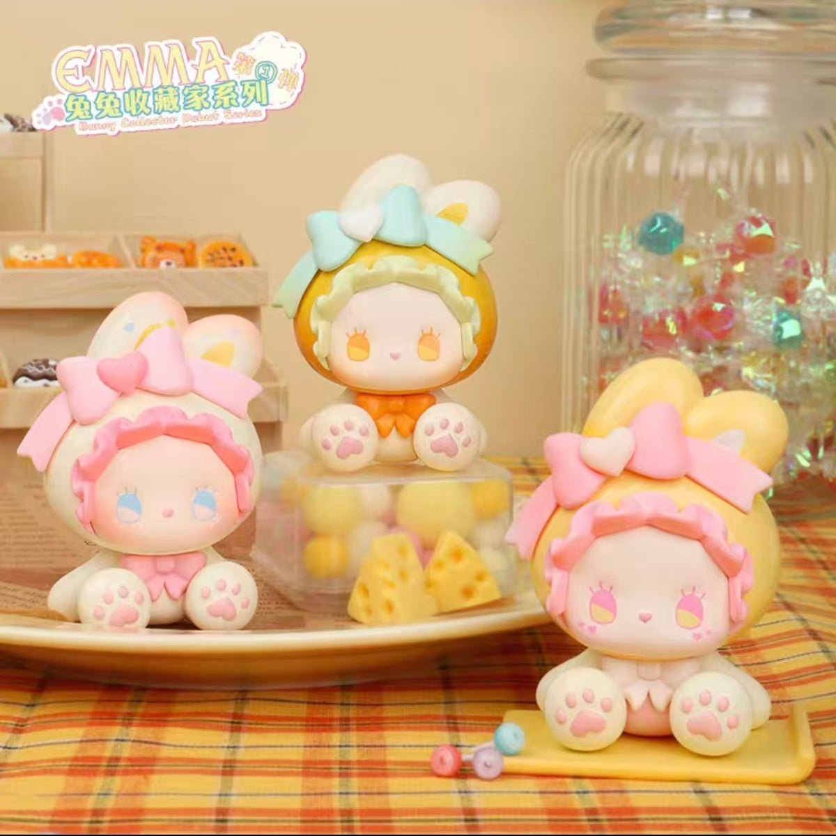 EMMA Bunny Collector Mini Blind Box Cute Grain Trendy Dopamine Doll