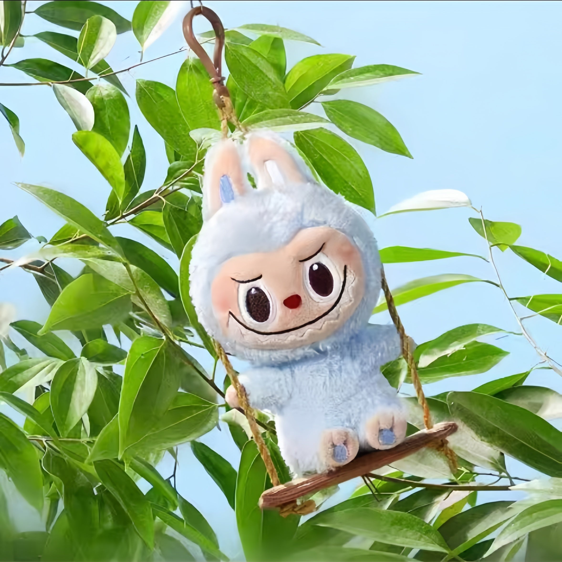 Pop Mart City Park Limited Edition LABUBU Timber Workshop the Monsters Labubus on the Swing Plush Pendant Blind Box