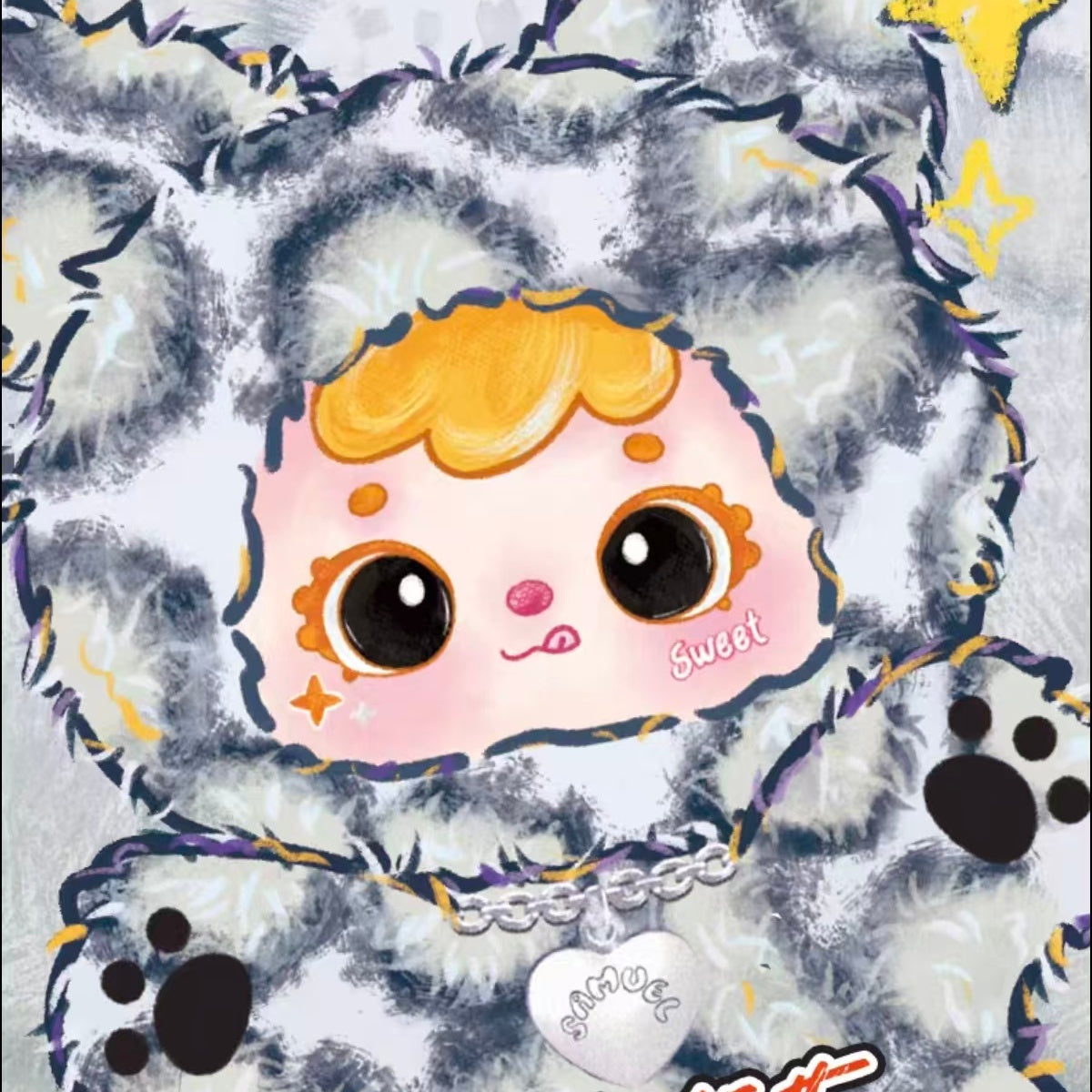 Samuel Meow Meow's Cool Moments Plush Blind Box Doll Cat Keychain Gift