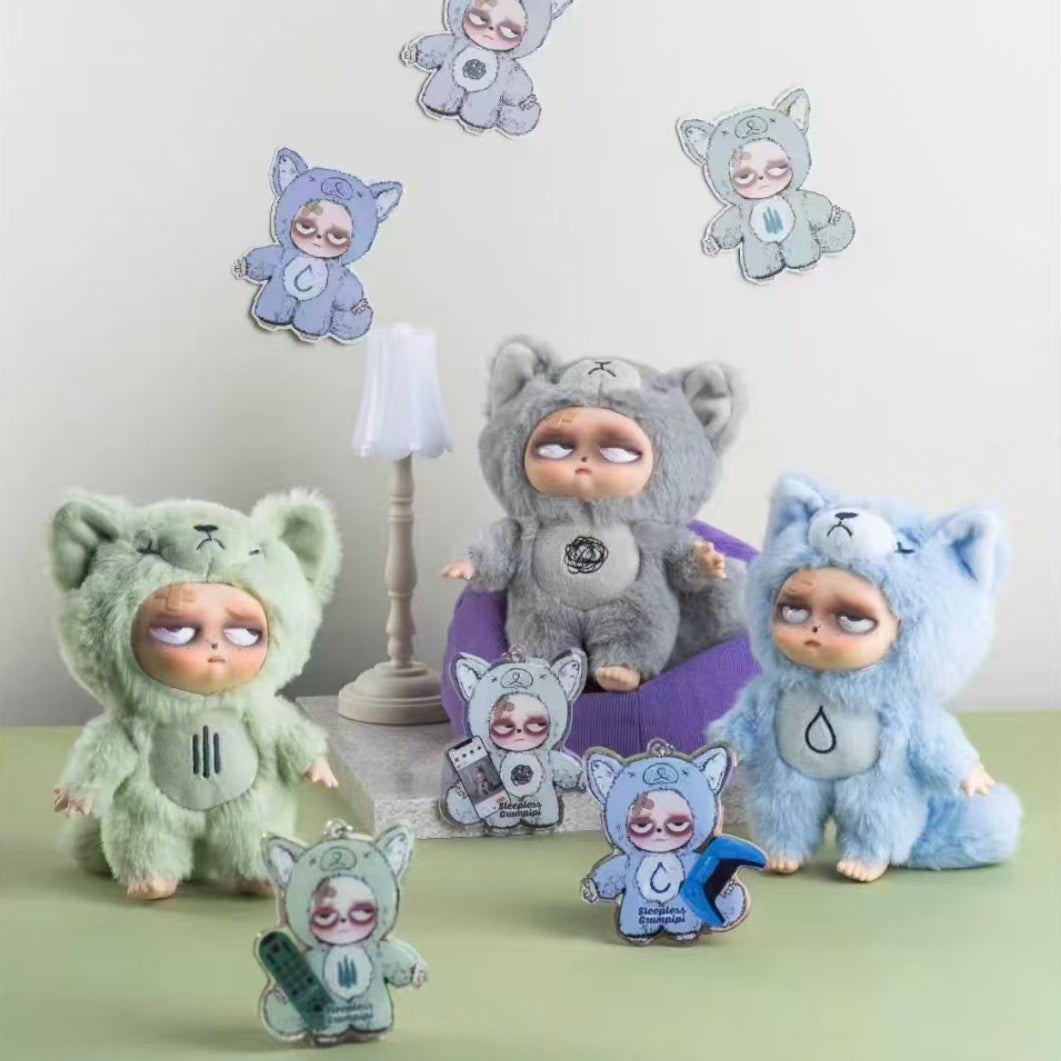Sleepless Grumpipi Insomnia Runaway Doll Vinyl Plush Blind Box Figurine