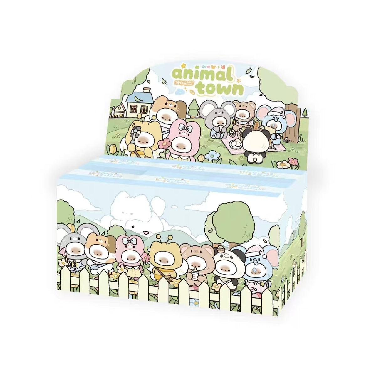 PUPUHOME Mantou Cat Animal Town Series Blind Box Vinyl Plush Keychains and Trendy Toys