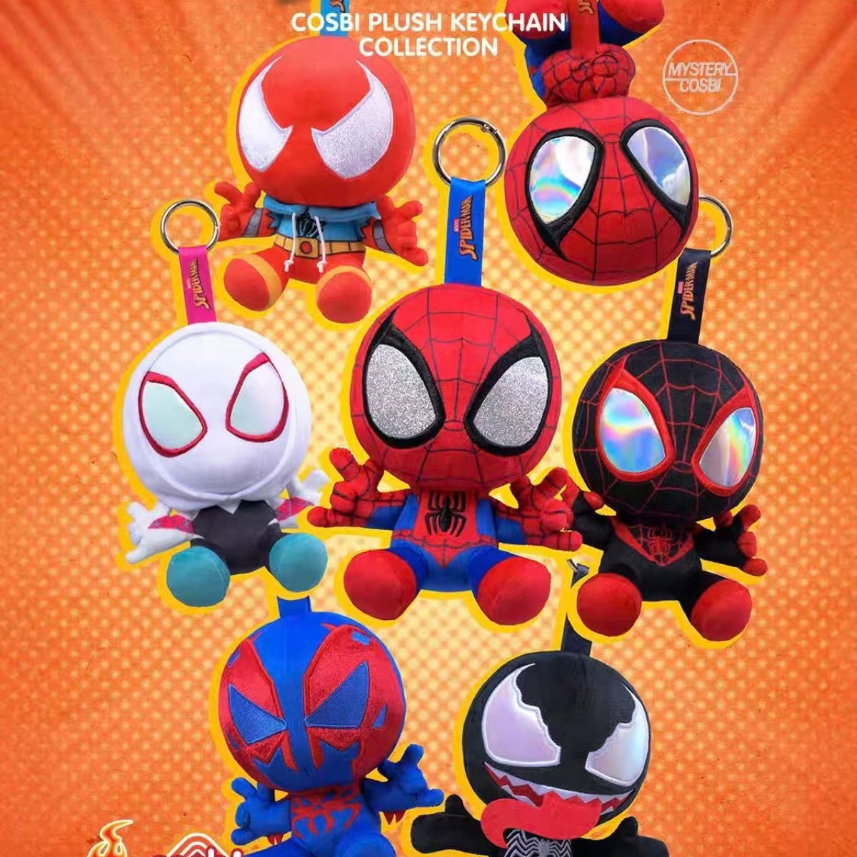 Hot Toys Spider-Man COSBI Plush Toy Cosbi Plush Keychain Collection Blind Box Gift
