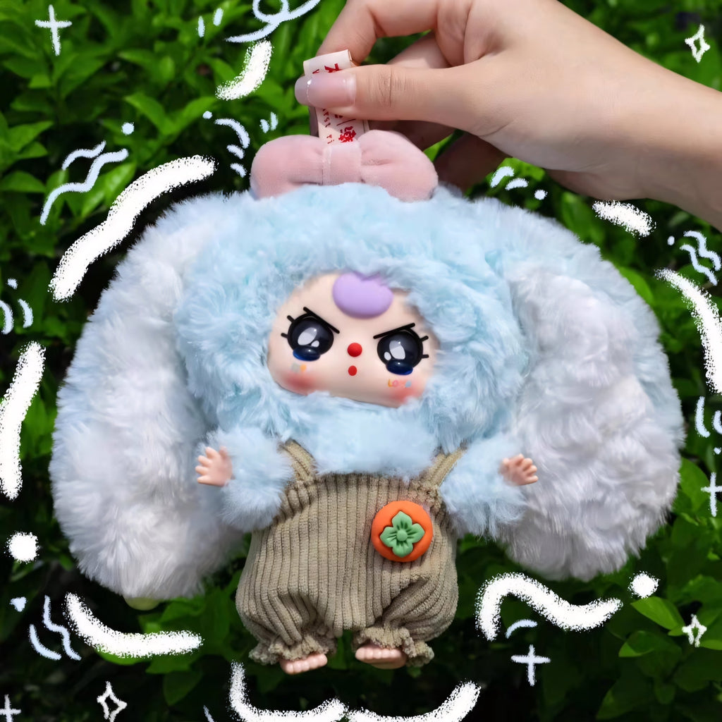 Baby Three official macaron little rabbit second generation blind box plush trendy play girl cute gift