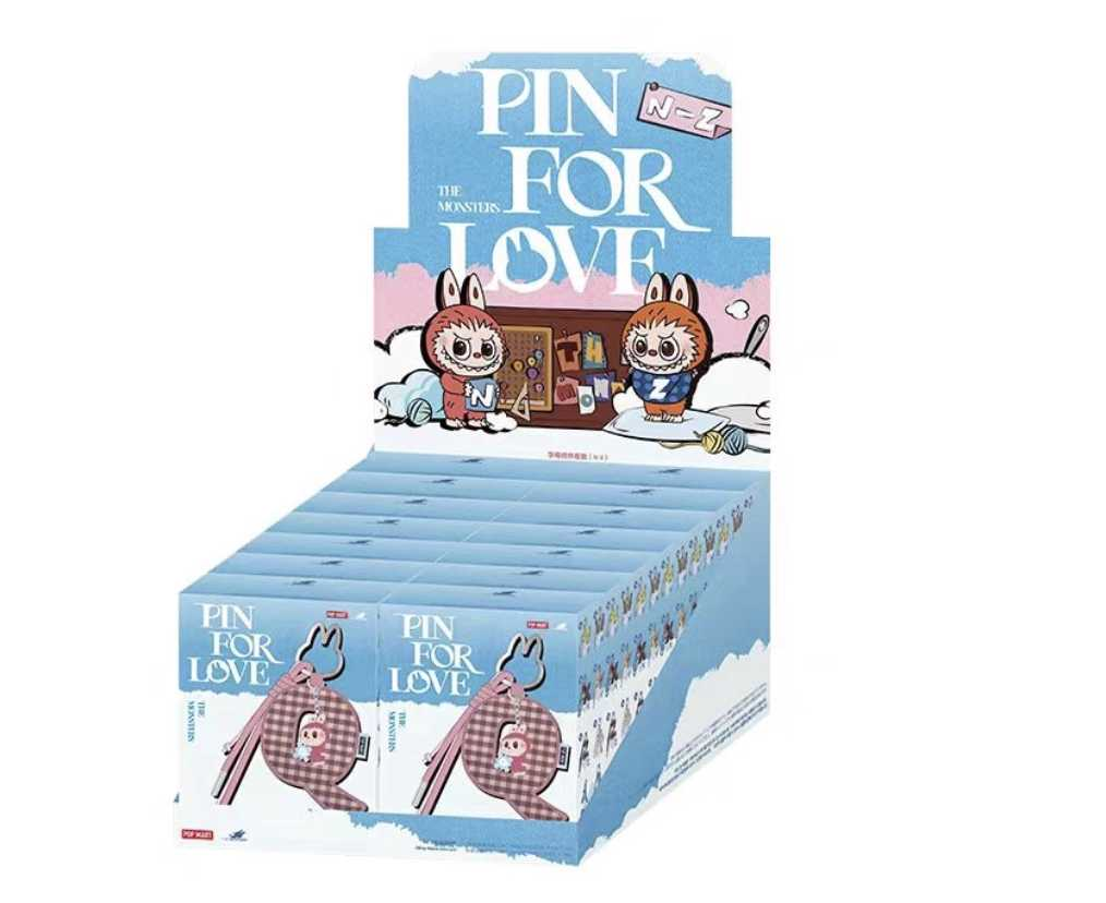 POPMART LABUBU Labubu heart code letter pendant blind box key chain bag hanging N-Z