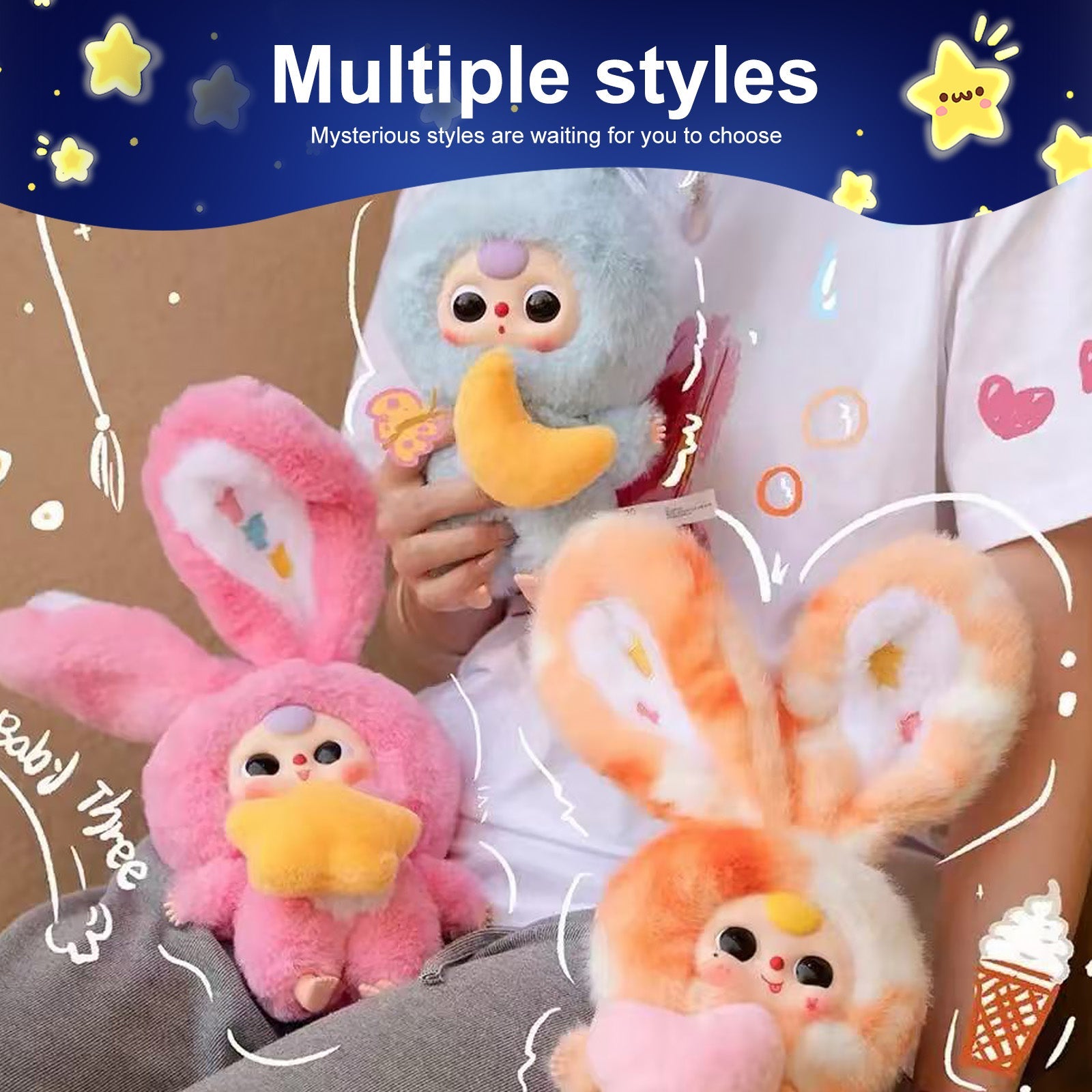 Baby Three V3 Lilyrabbit Town Plush Blind Box