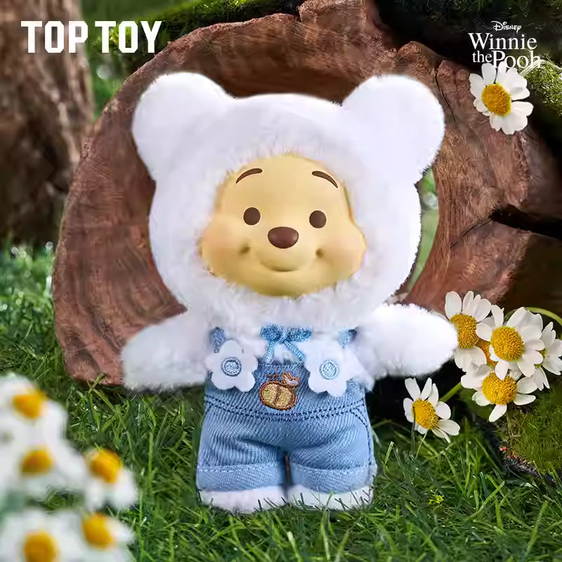 TOPTOY Disney Winnie the Pooh Candy Series Vinyl Plush Blind Box Cute Birthday Gift for Girls