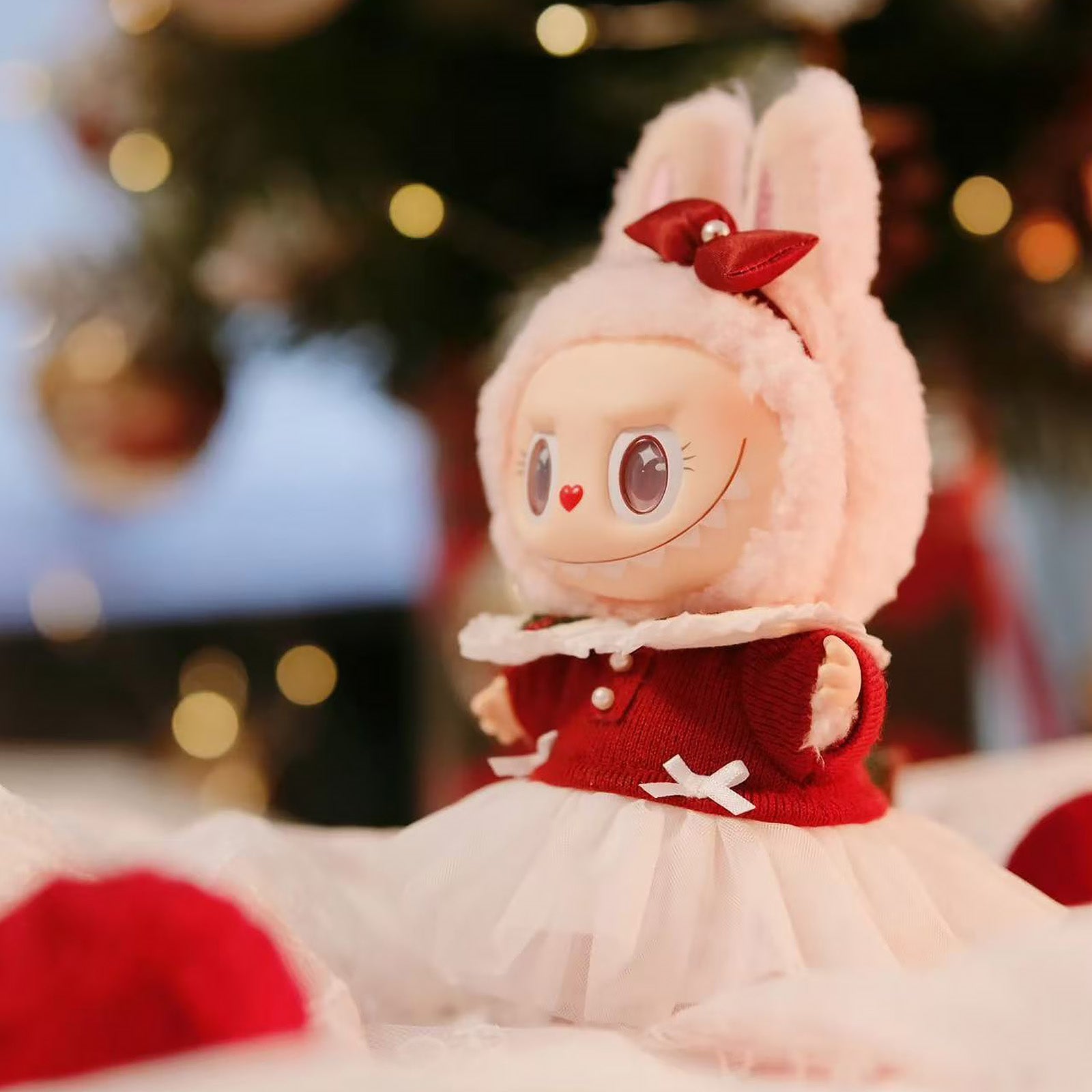 POPMART Mokoko Christmas Limited Edition Sparkling Fairy Tale Series Labubu Vinyl Plush Doll Pendant