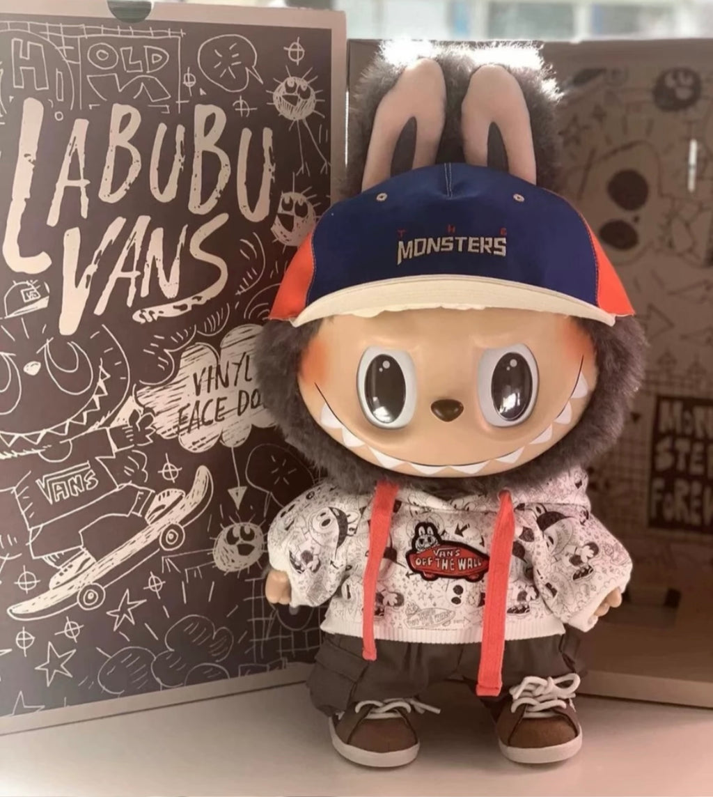 POPMART LABUBU plush toy, a limited edition collaboration with Vans.