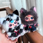 Baby Three Kids 3-Year-Old Ah Mao and Ah Gou Series Trendy Blind Box Plush Keychains